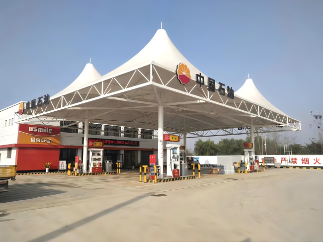膜结构加油站